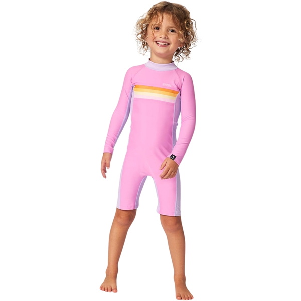 2025 Rip Curl Junior Rainbow Tide UV Sun Suit 13GJRV - Bright Pink